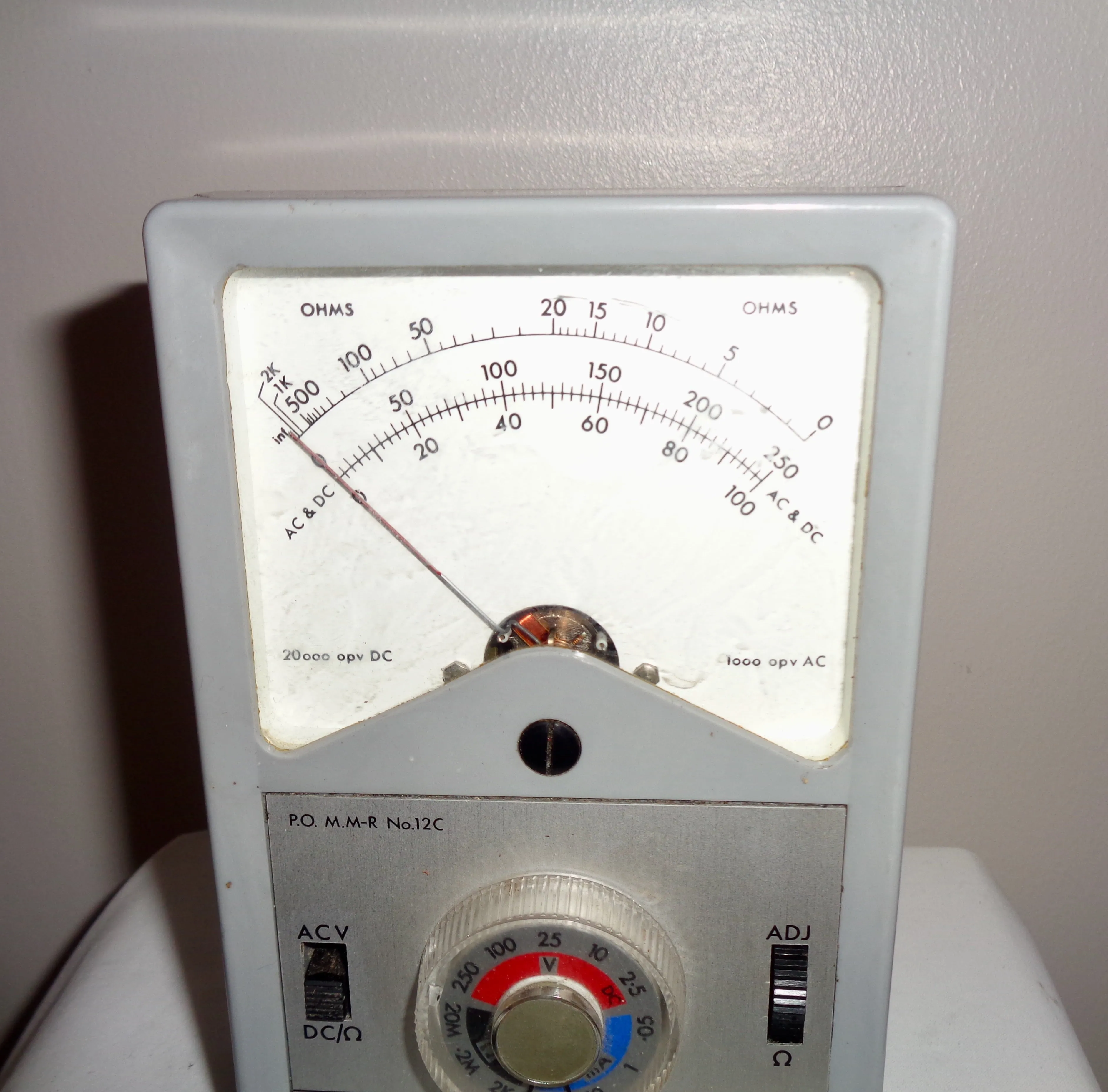 Post Office Multirange Meter Model 12C/1 Includes Leather Case & Leads