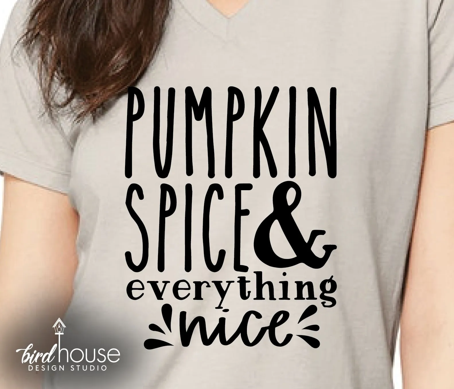 Pumpkin Spice & Everything Nice Shirt, Cute Fall Coffee Lover Tee, Custom any color