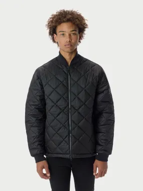 Quilted Bomber - Black