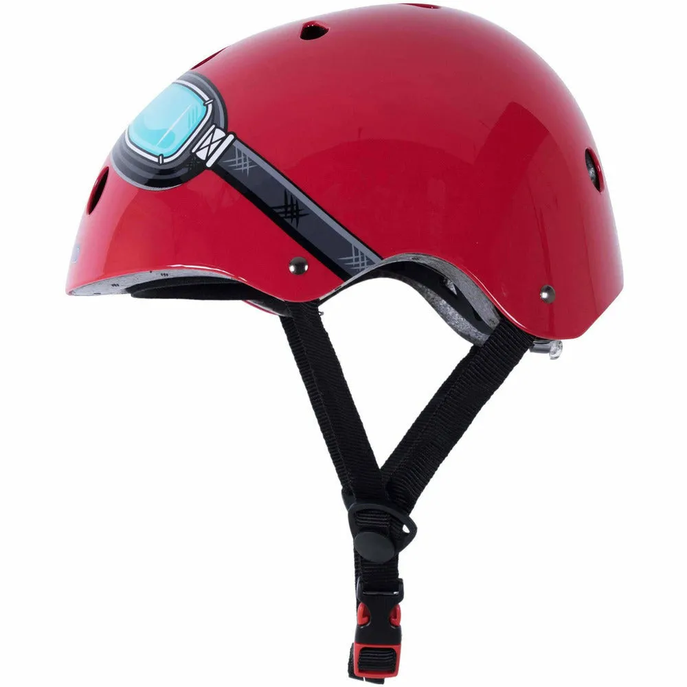 Red Goggle Bicycle Helmet