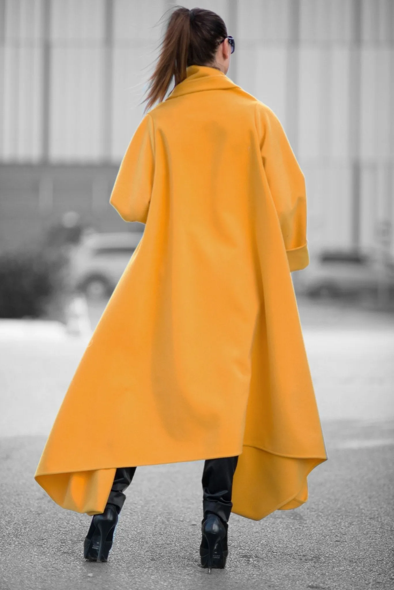 RENATA Winter Mustard Coat