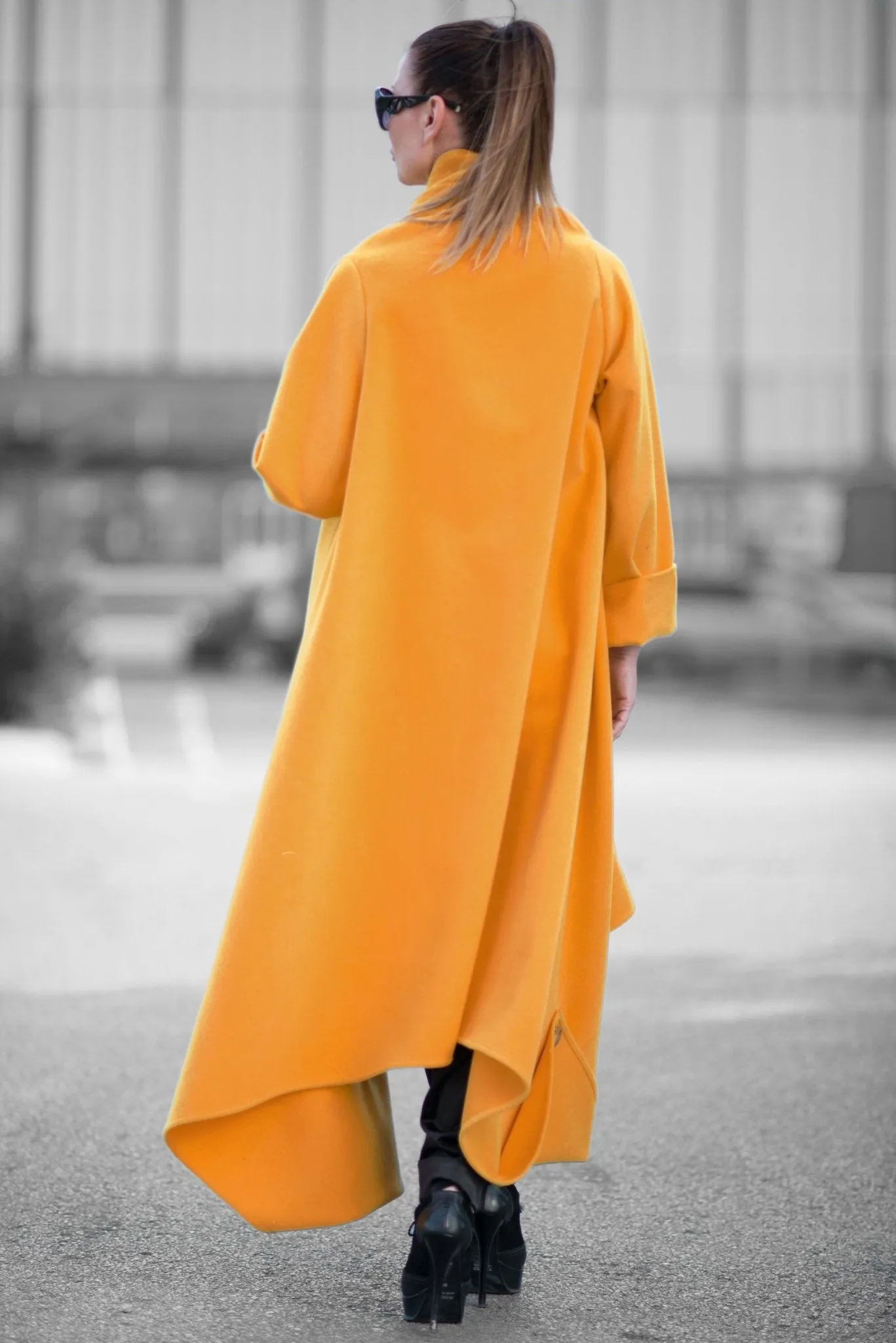 RENATA Winter Mustard Coat