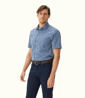 R.M.Williams - Classic Shirt - Short Sleeve - Check - Blue