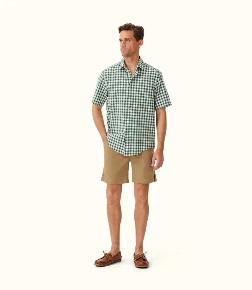 R.M.Williams - Regular Shirt - Check - Short Sleeve - Green & White