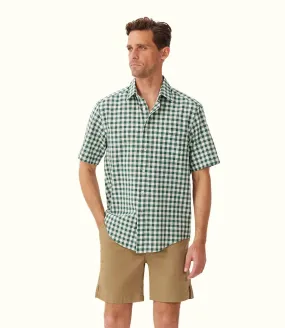 R.M.Williams - Regular Shirt - Check - Short Sleeve - Green & White