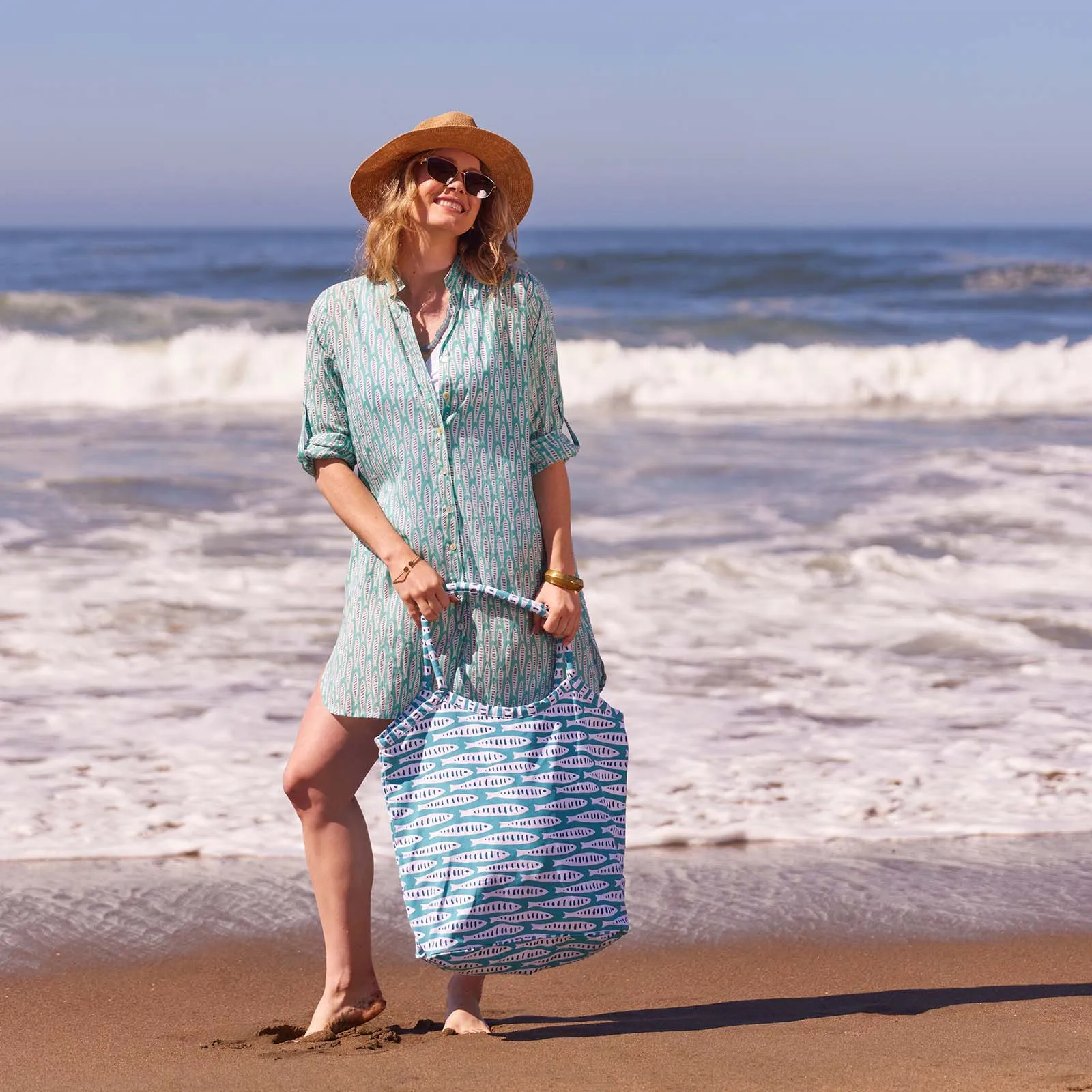 Sardina Ocean Button Down Beach Tunic