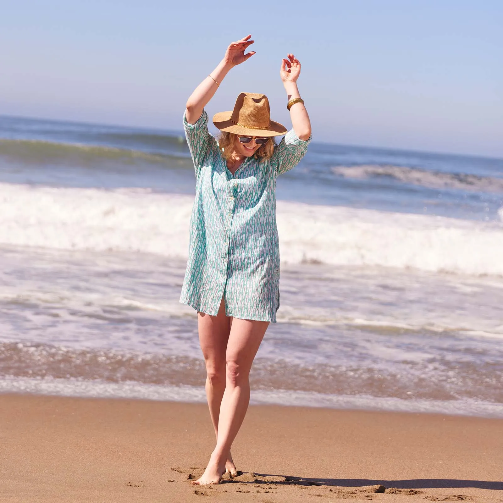 Sardina Ocean Button Down Beach Tunic
