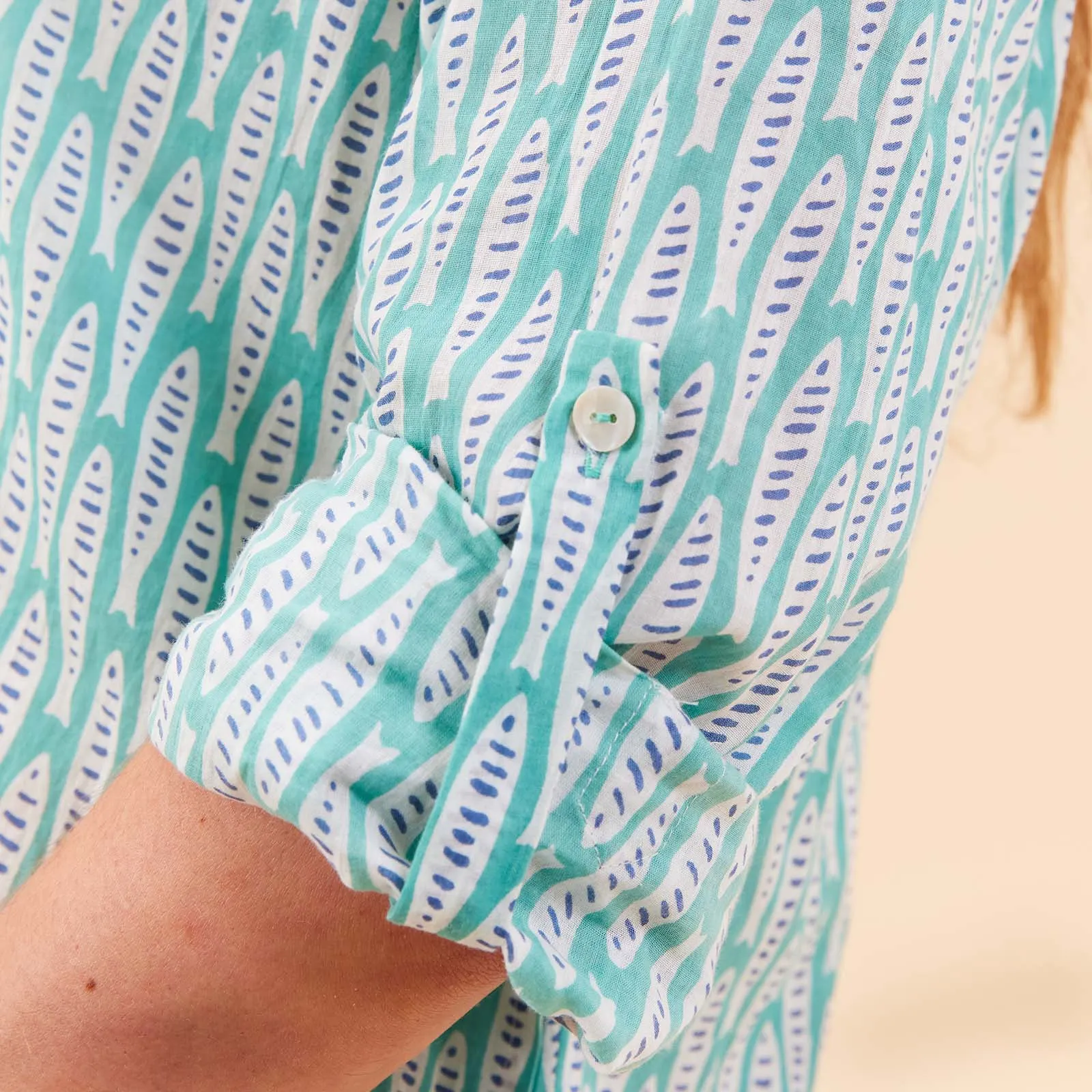Sardina Ocean Button Down Beach Tunic