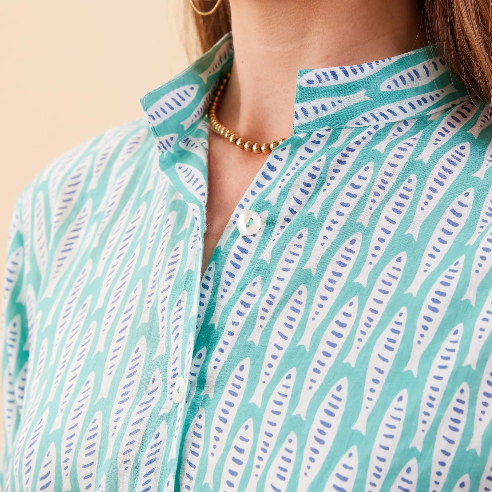 Sardina Ocean Button Down Beach Tunic