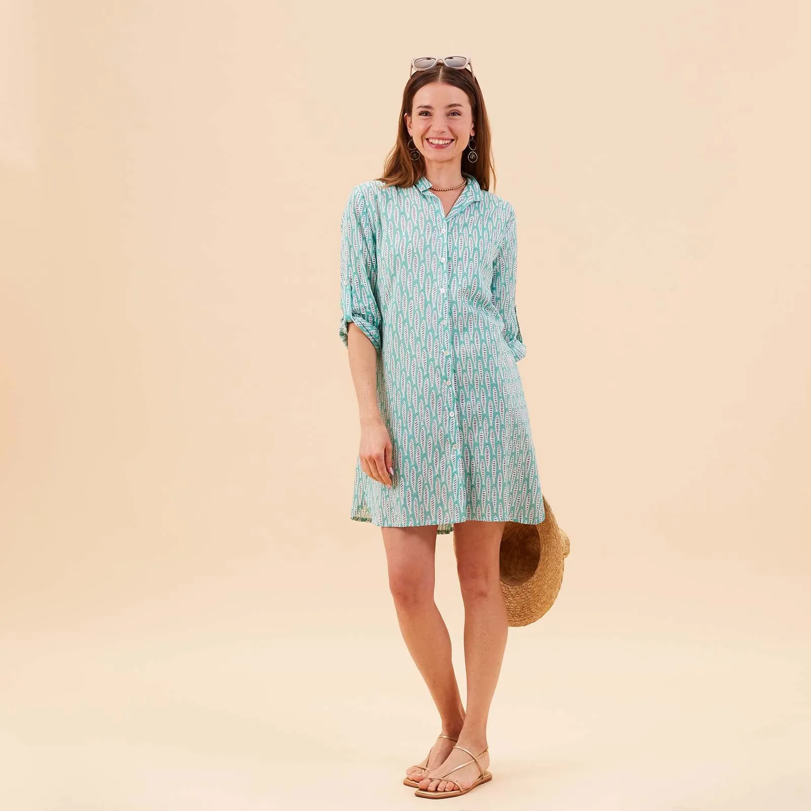 Sardina Ocean Button Down Beach Tunic