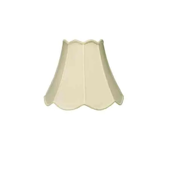 Scallop Bell Lamp Shade, Eggshell 5x10x8