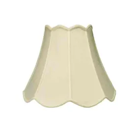 Scallop Bell Lamp Shade, Eggshell 7x14x10