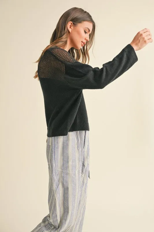 Sheer Joy Sweater Top