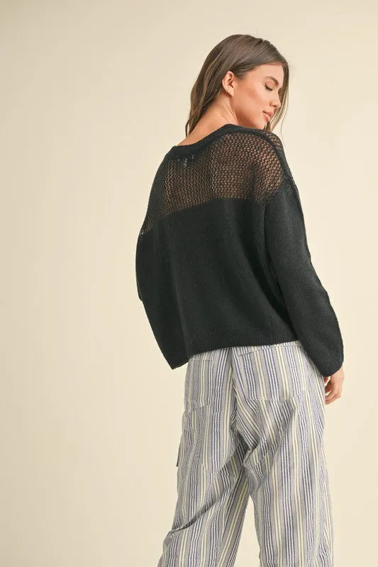 Sheer Joy Sweater Top