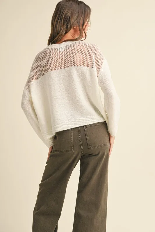 Sheer Joy Sweater Top