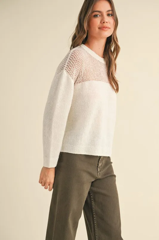 Sheer Joy Sweater Top