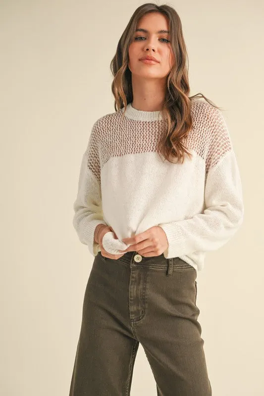 Sheer Joy Sweater Top