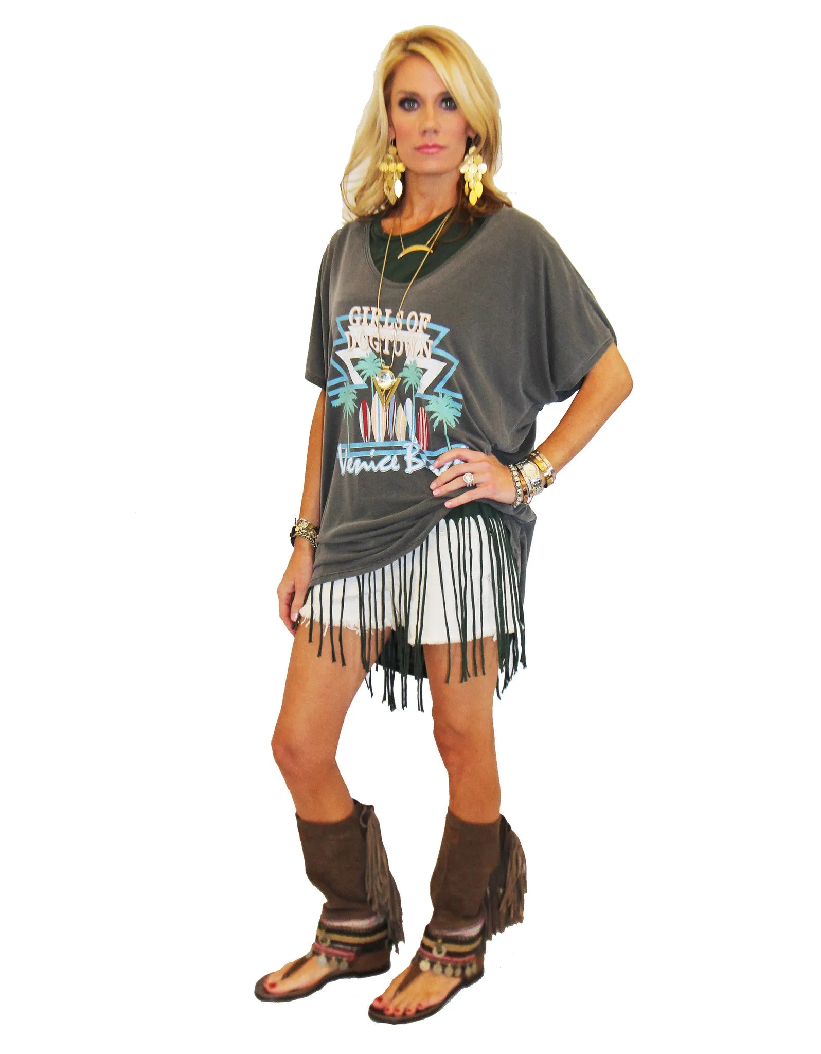 Show Me Your Mumu Benji Tunic Tee in Girls of Dogtown