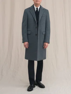 Single Breasted Wool Coat Grey