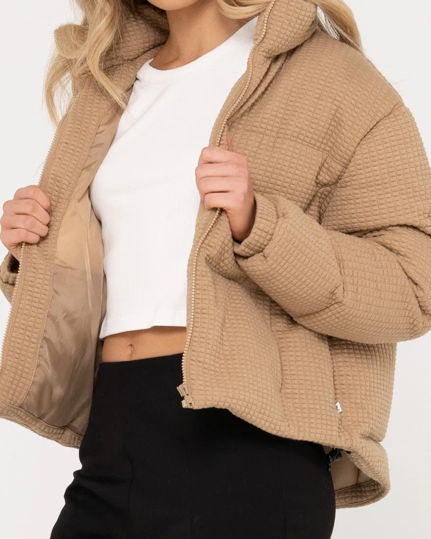 Soleil Textured Puffer Jacket