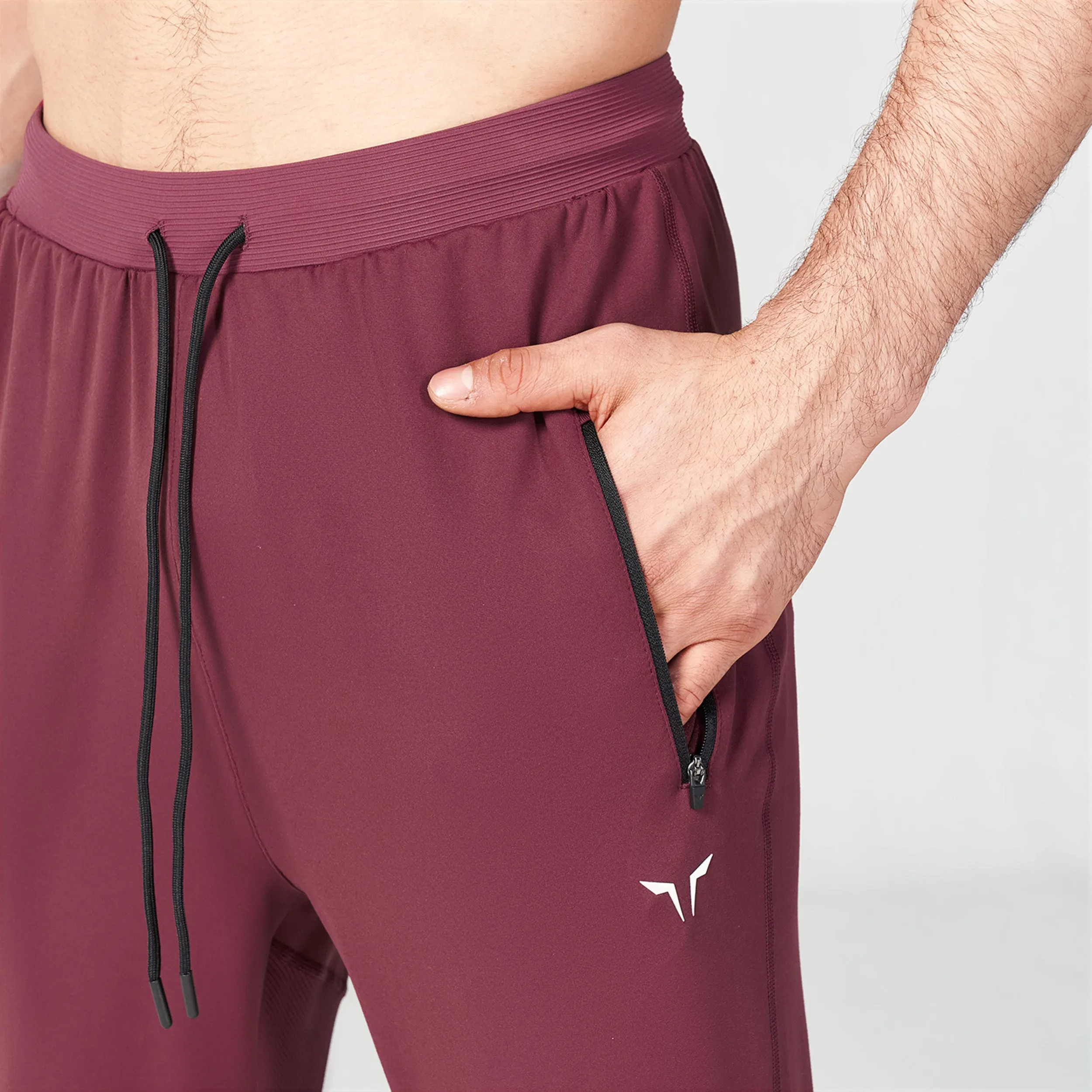 Statement Ribbed Joggers Reimagined SS23 - Burgundy