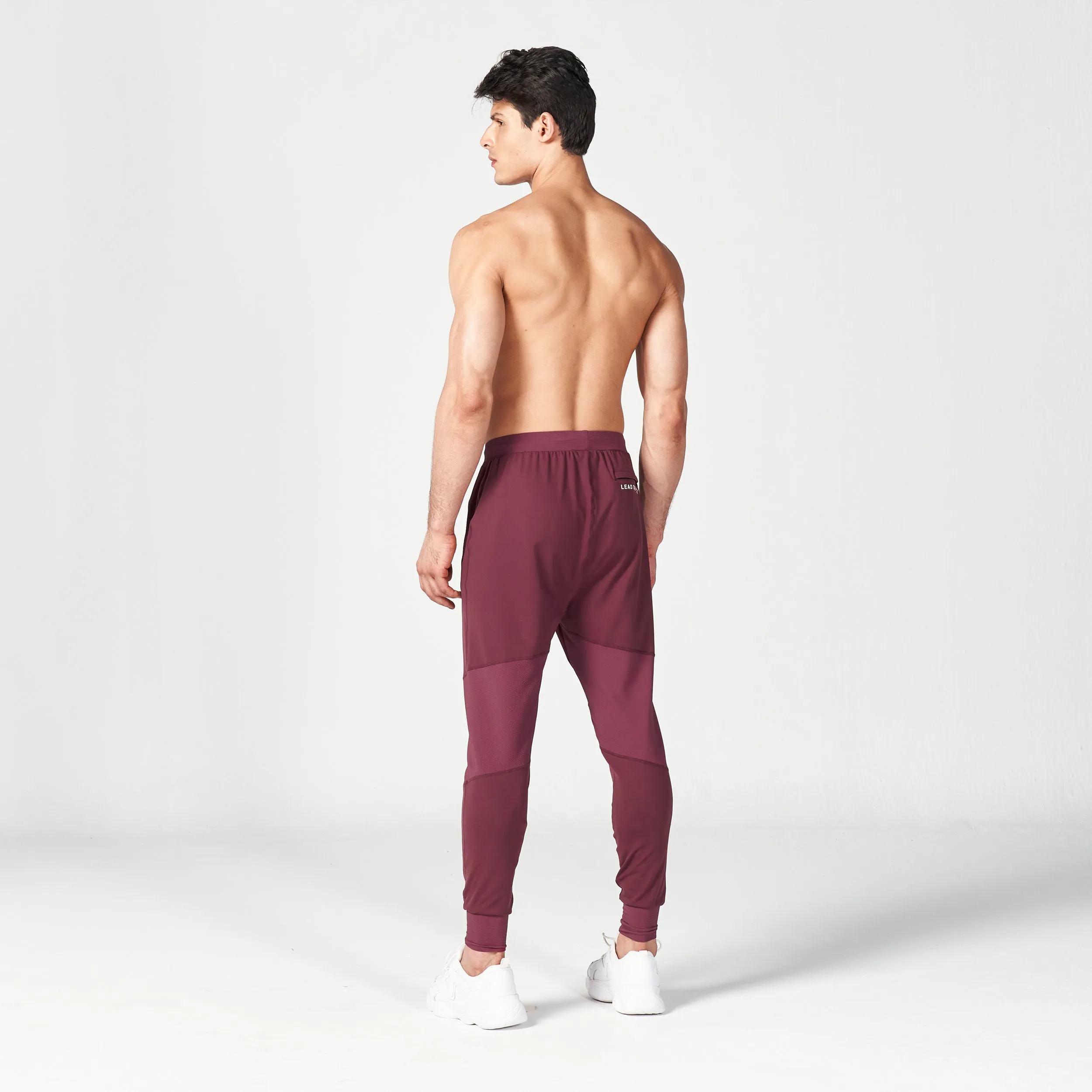 Statement Ribbed Joggers Reimagined SS23 - Burgundy