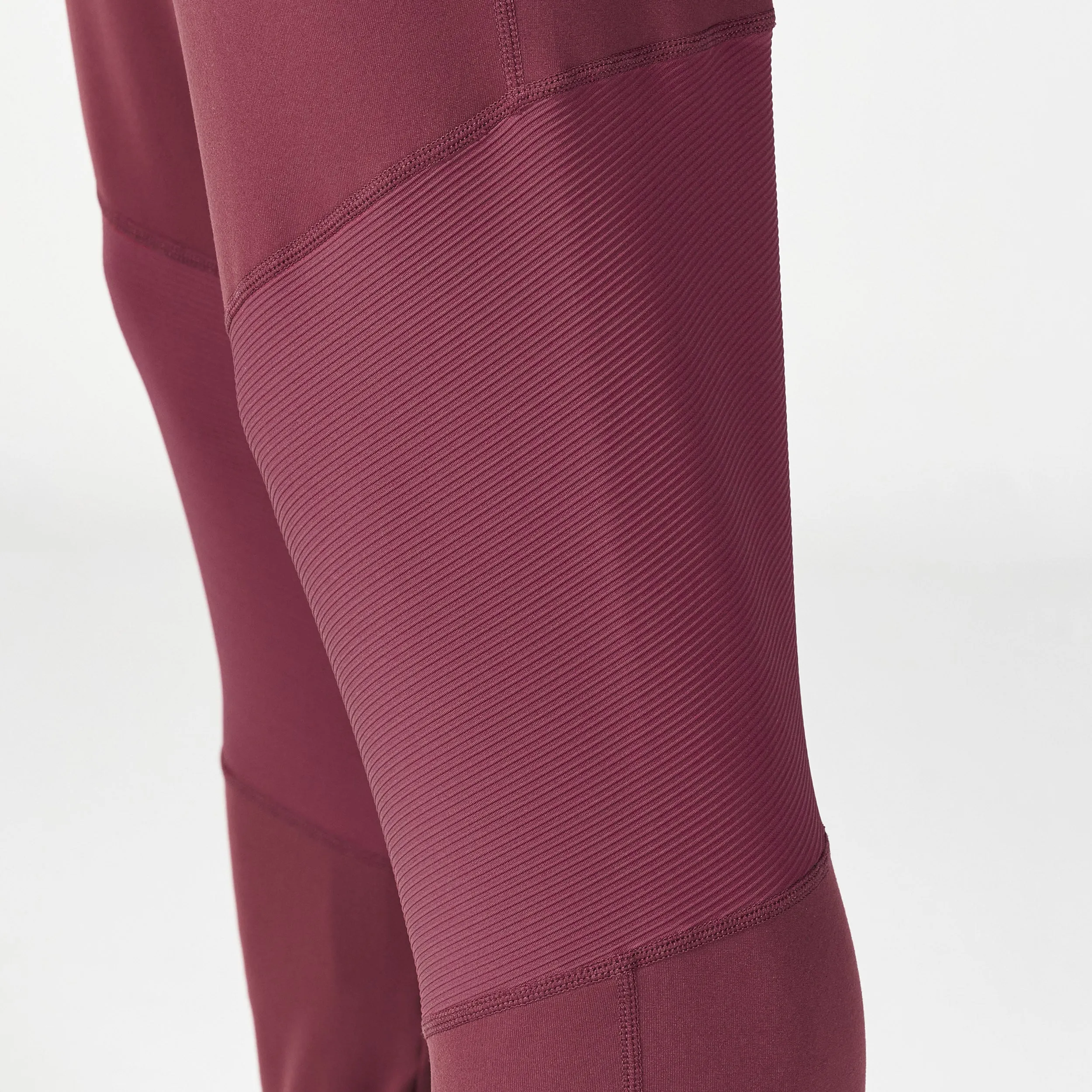Statement Ribbed Joggers Reimagined SS23 - Burgundy