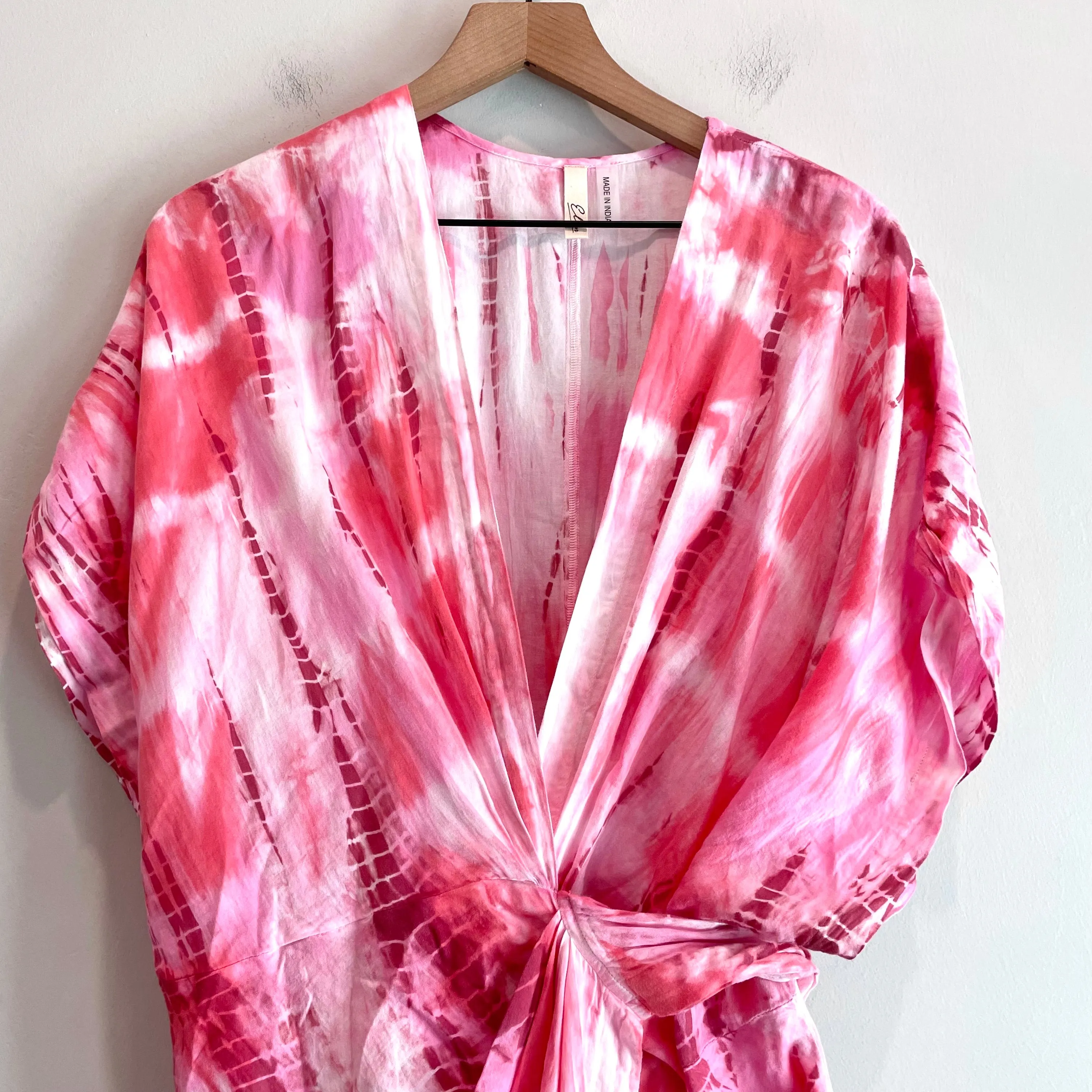 Tie Dye Wrap Dress
