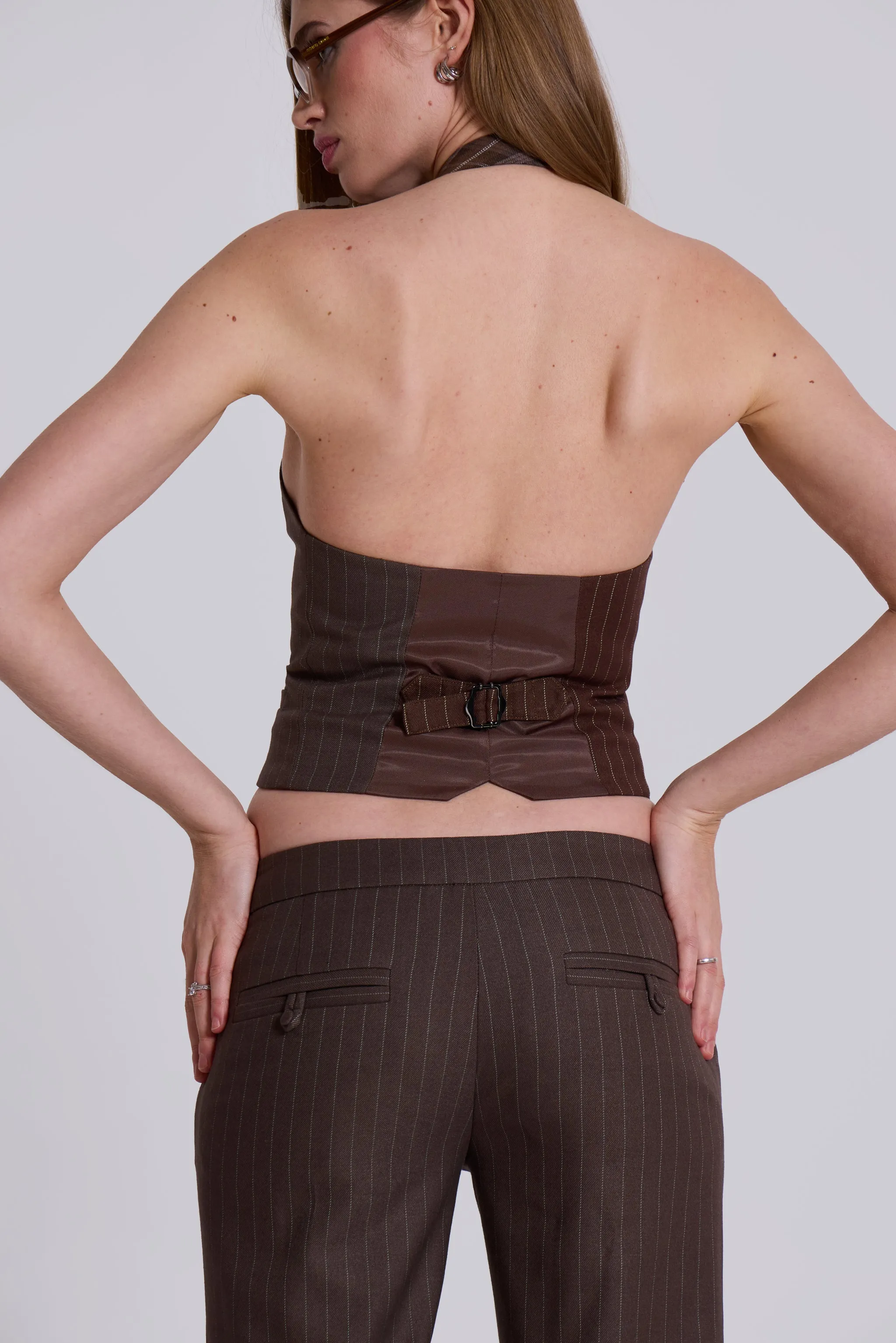 Tuesday Tie Backless Halter Shirt