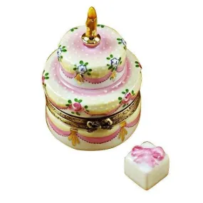 Two Layer Cake w Removable Gift