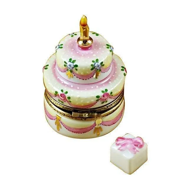 Two Layer Cake w Removable Gift