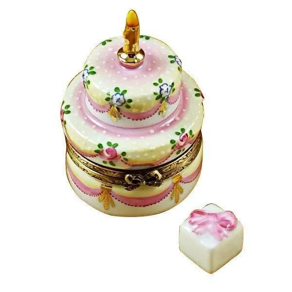 Two Layer Cake w Removable Gift