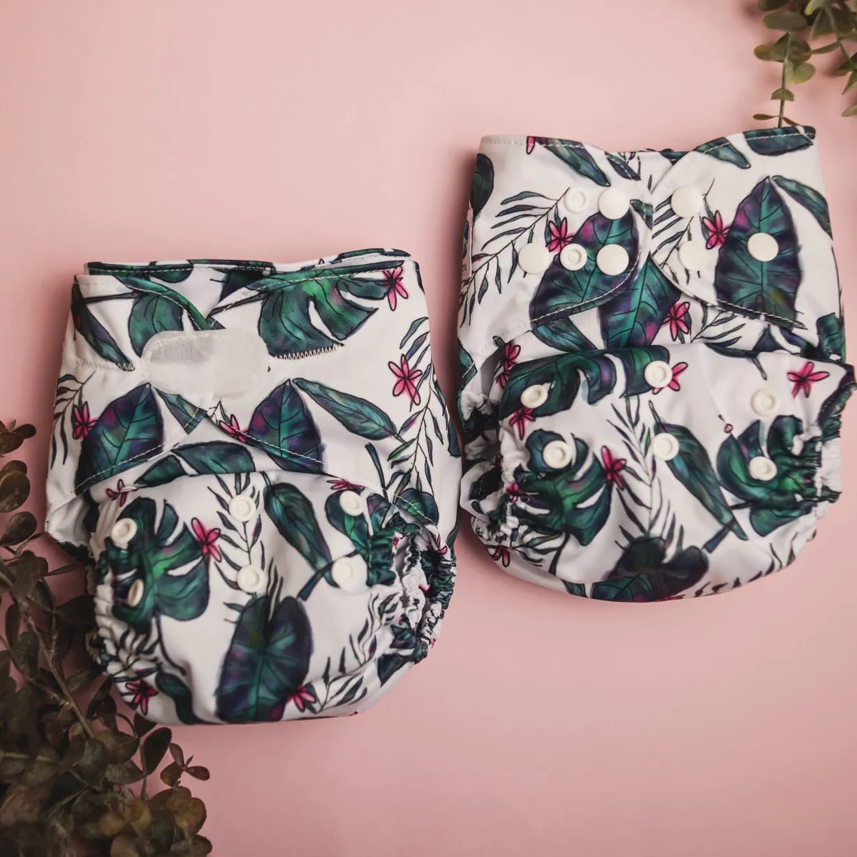 Ultimate Wipeable Cloth Nappy V1.0 | Jungle Fern