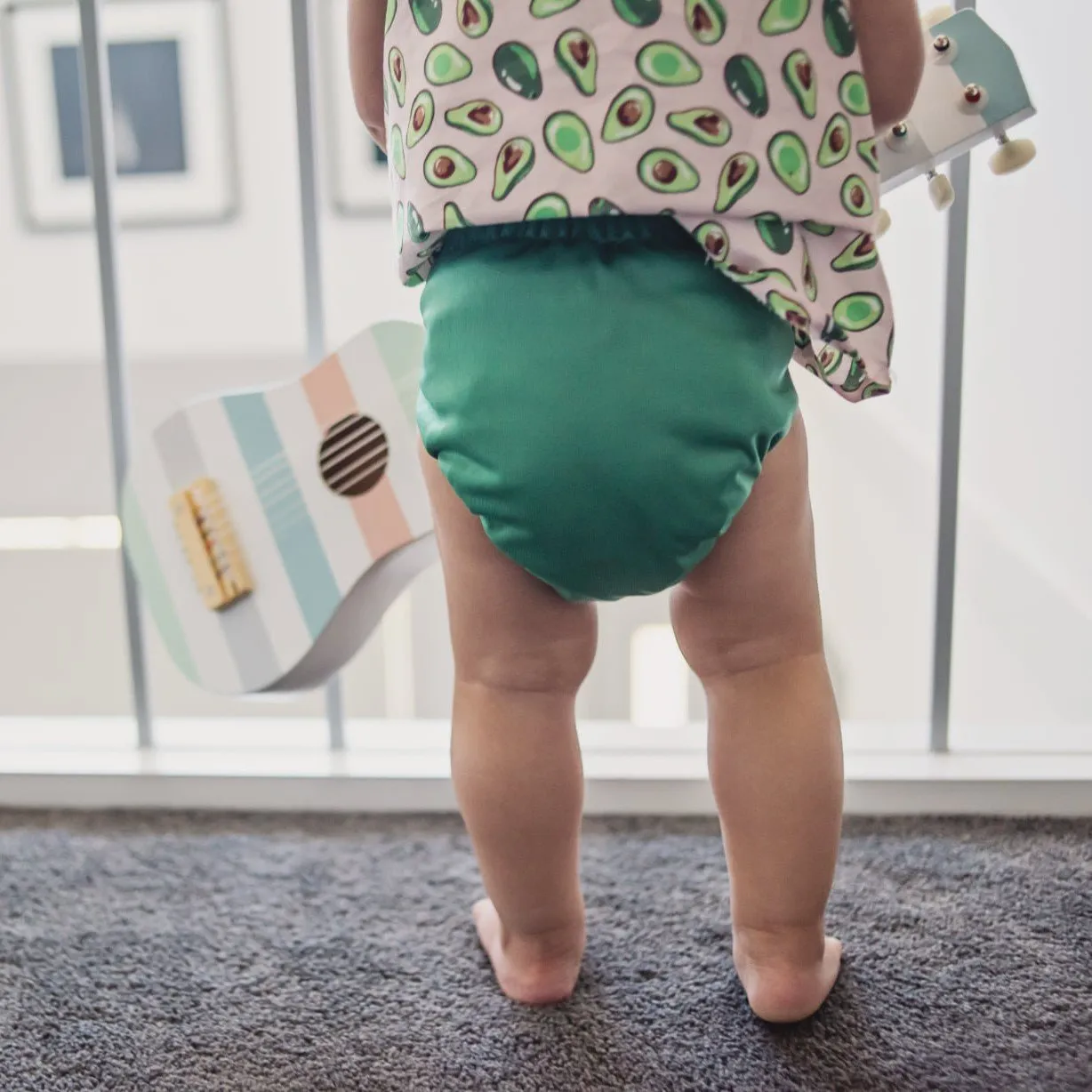Ultimate Wipeable Cloth Nappy V1.0 | Leeloo Green