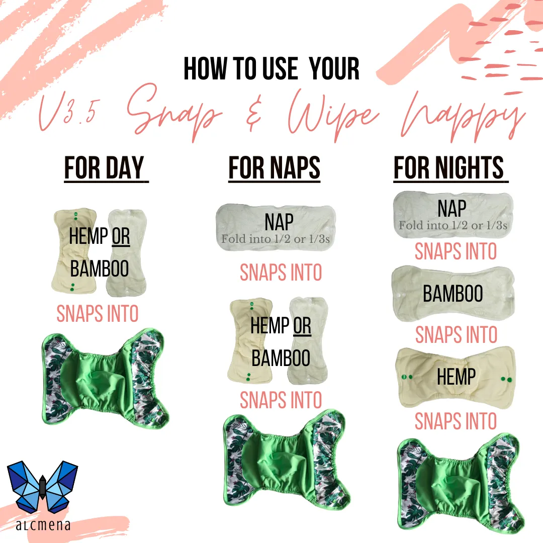 Ultimate Wipeable Cloth Nappy V1.0 | The Wee Prince