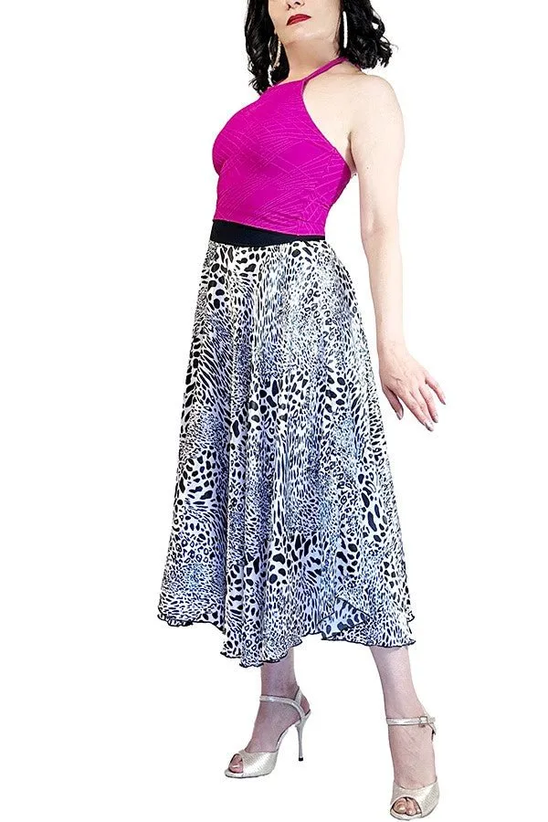 vibrant fuchsia textured halter tango top