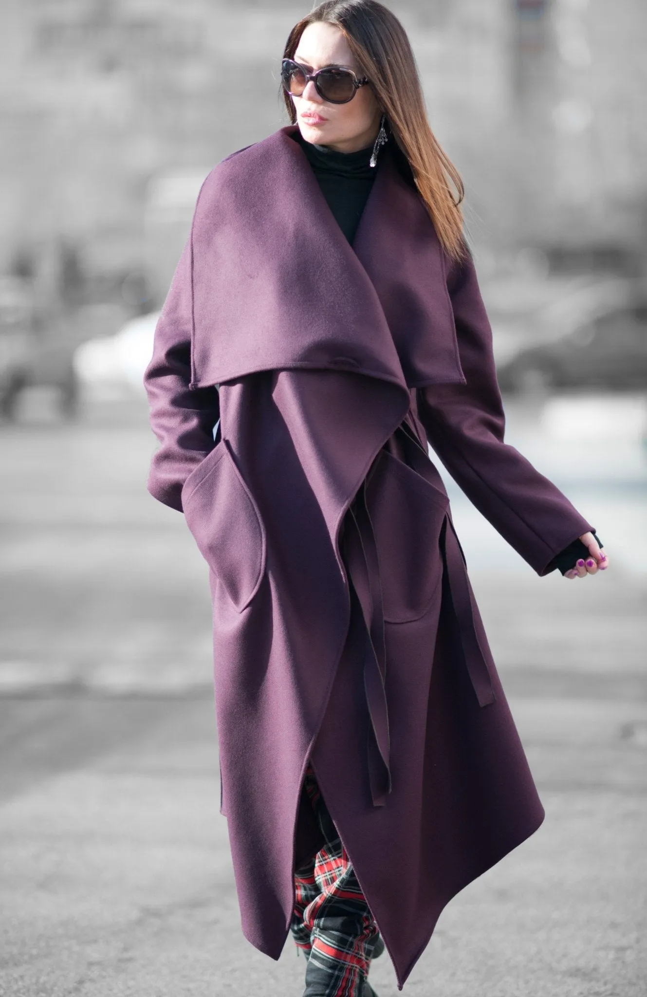VICTORIA Autumn Women Black Coat