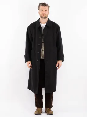 Vintage 70's Men Wool Blend Coat in Gray