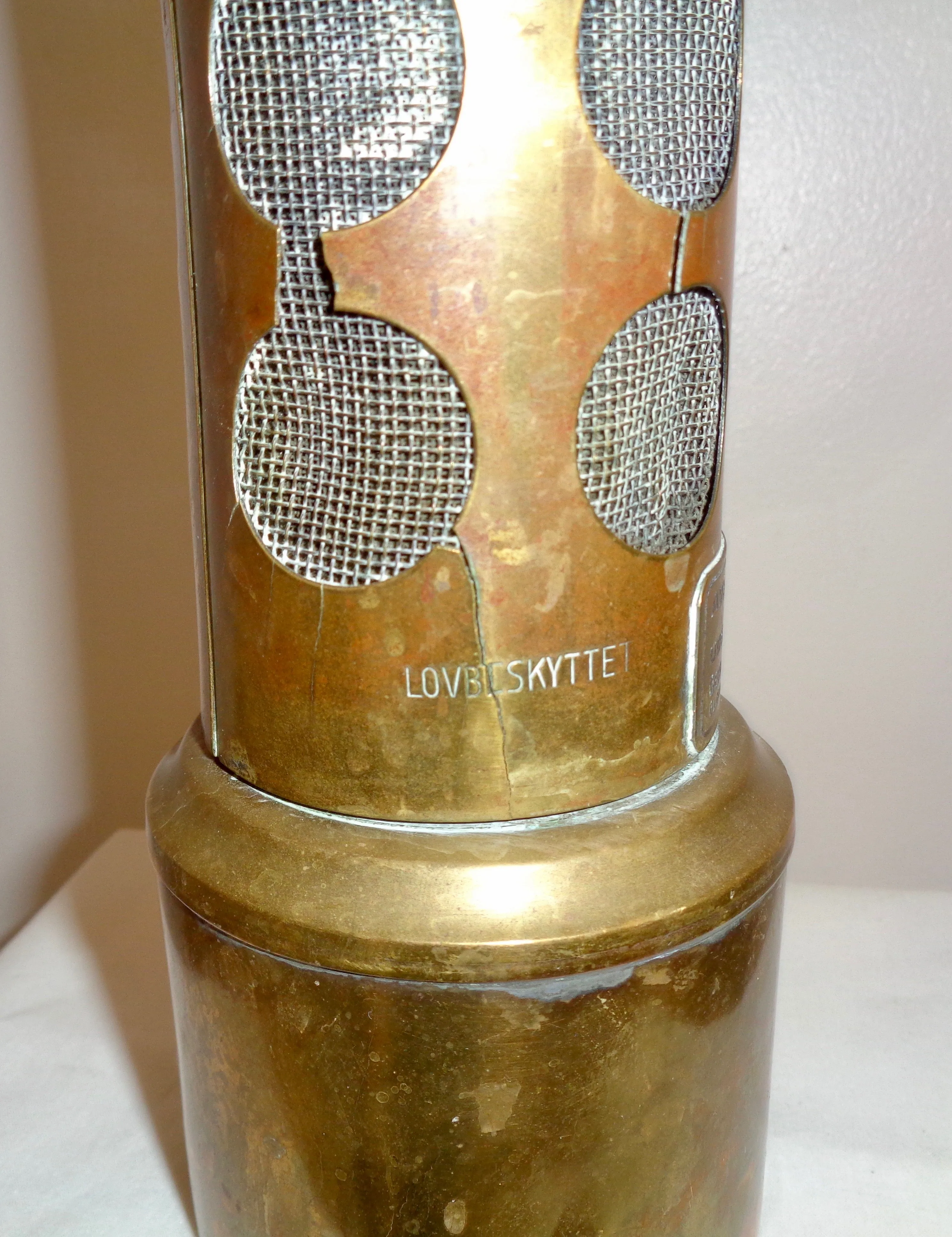 Vintage Danish Garage/Shed/Greenhouse Paraffin/ Kerosene Lamp