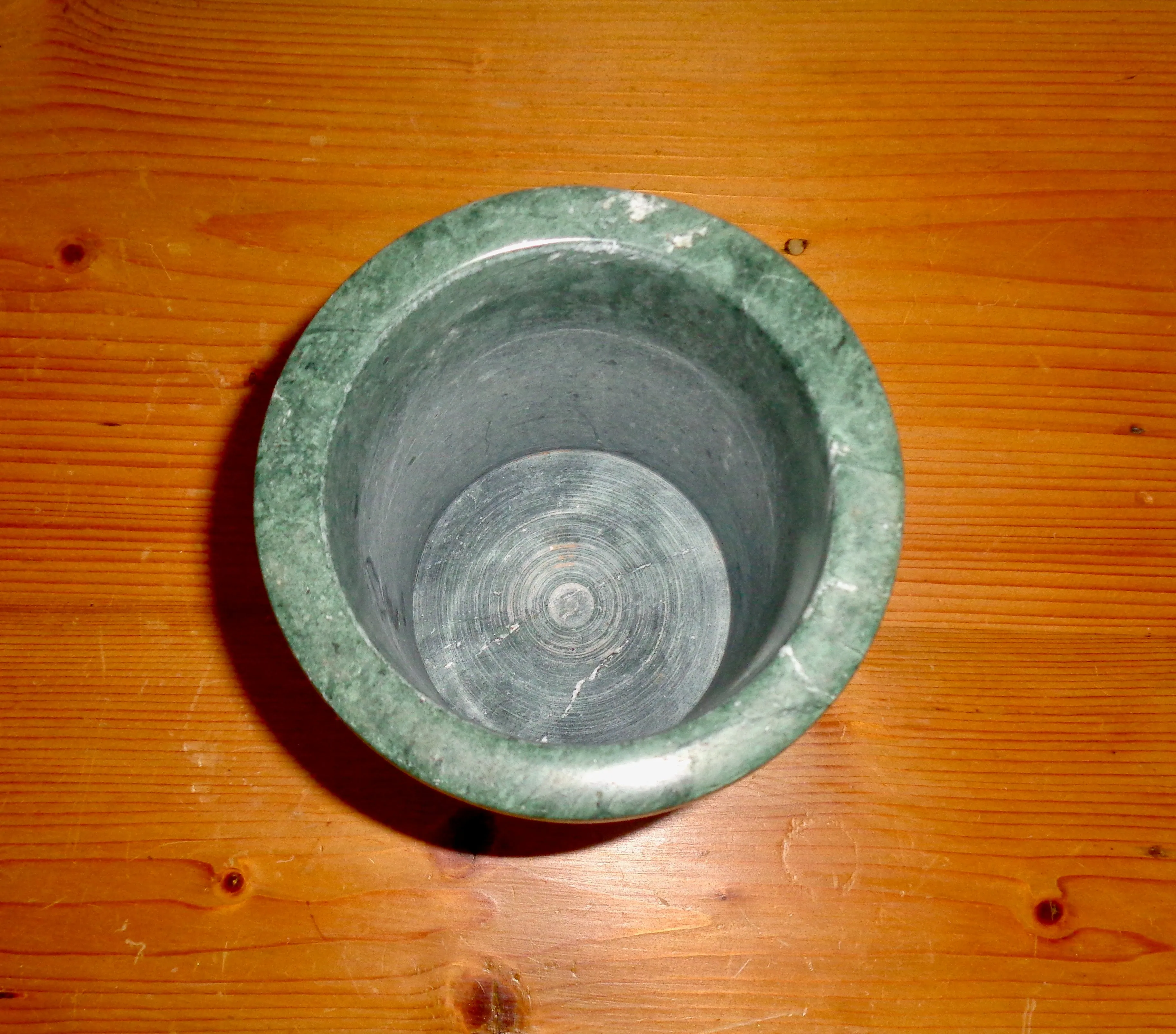 Vintage Habitat Green Marble Utensil Jar