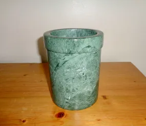 Vintage Habitat Green Marble Utensil Jar