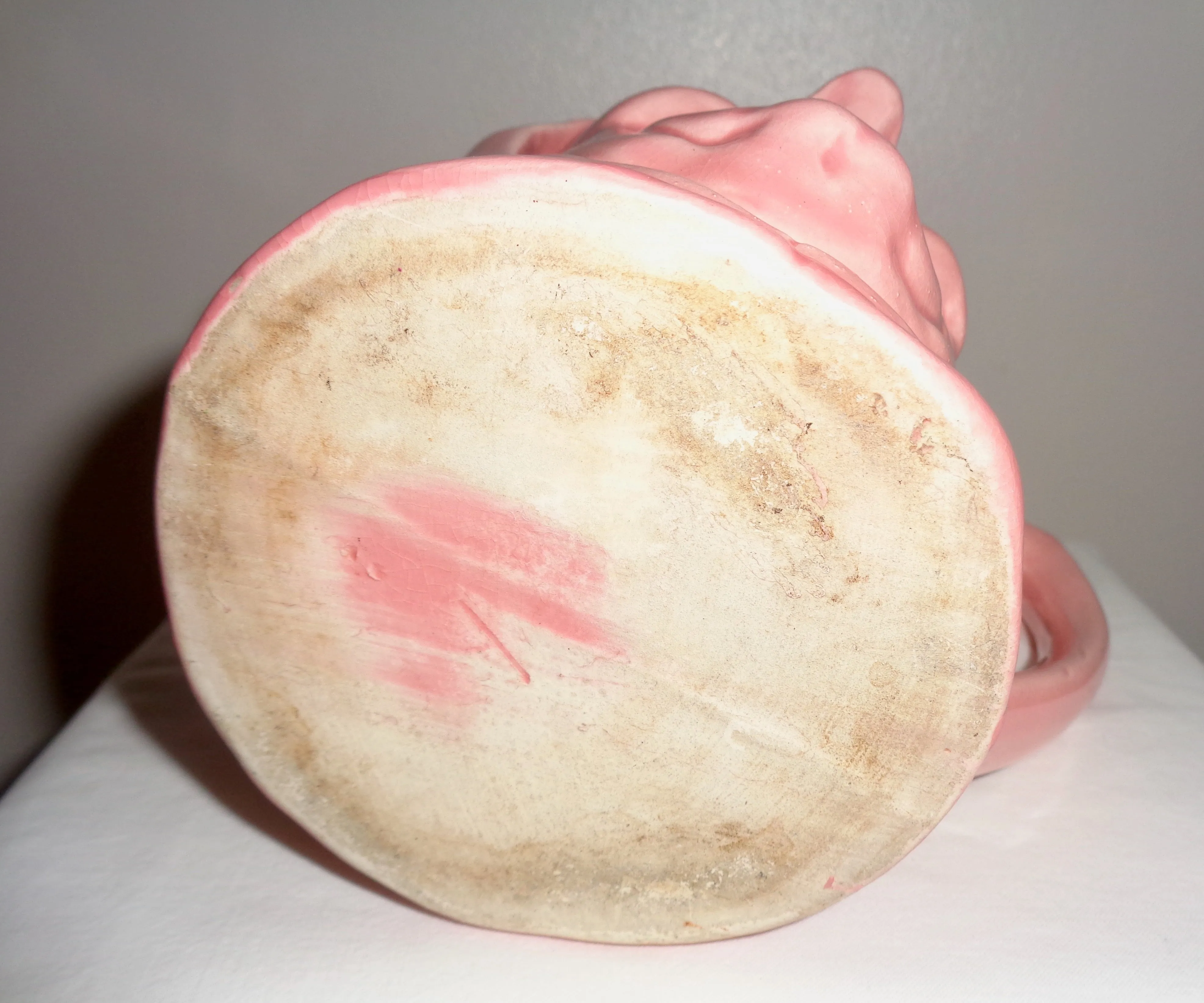 Vintage Pink Jester Character Toby Jug