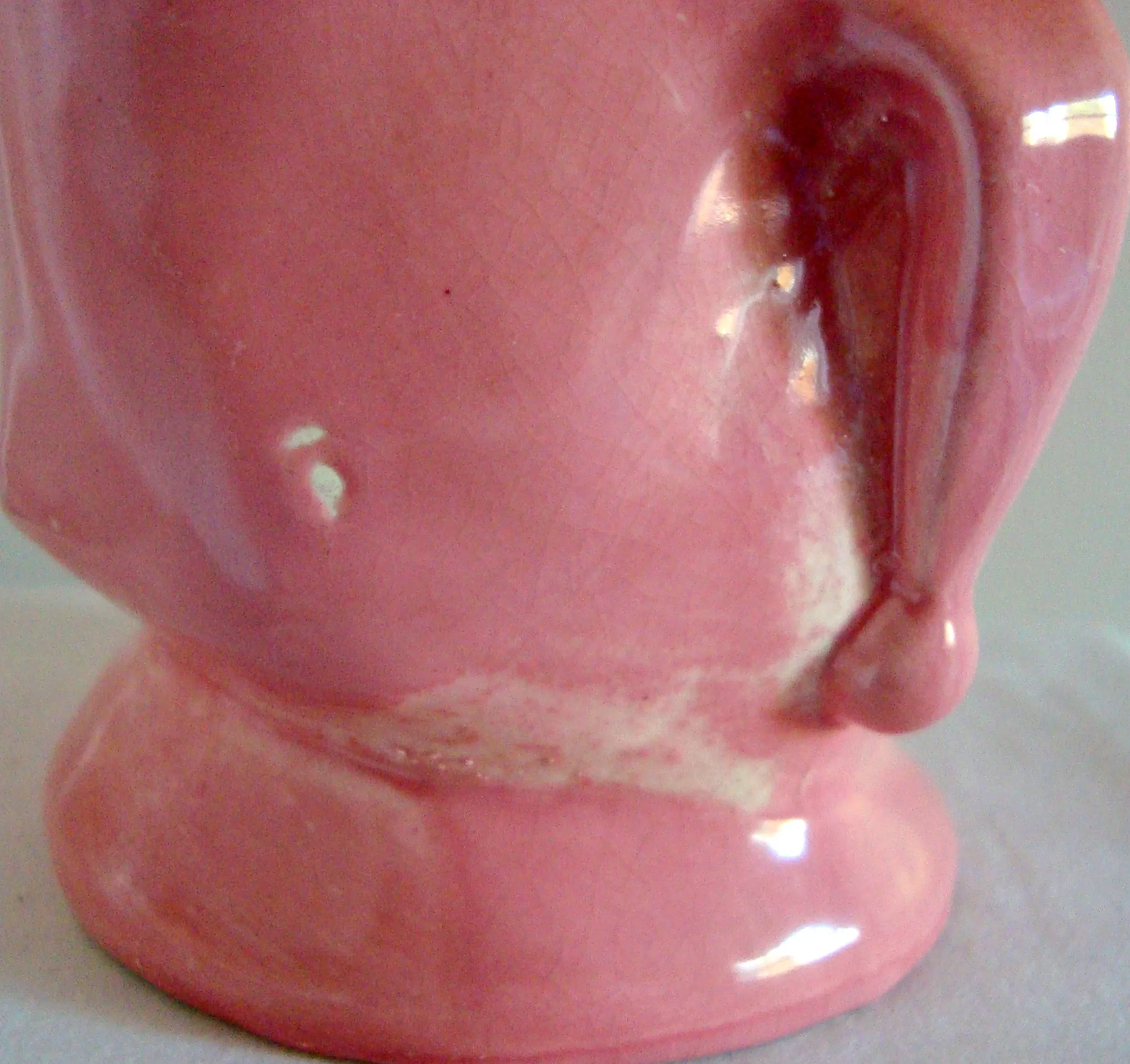 Vintage Pink Jester Character Toby Jug