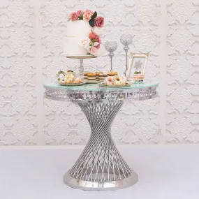 VORAGE KUSCO Silver Cake Table