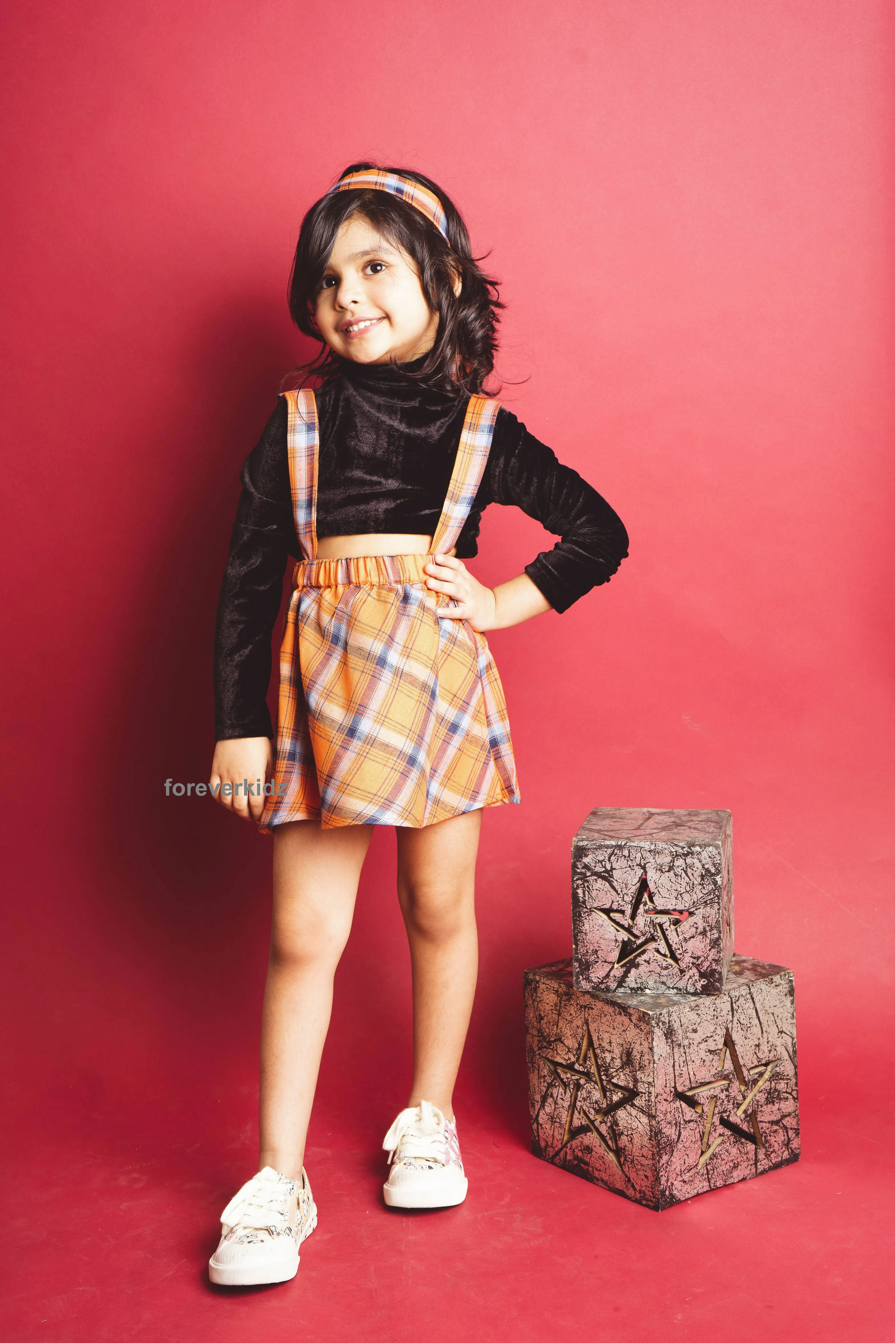 Winter Delight Checks Dress