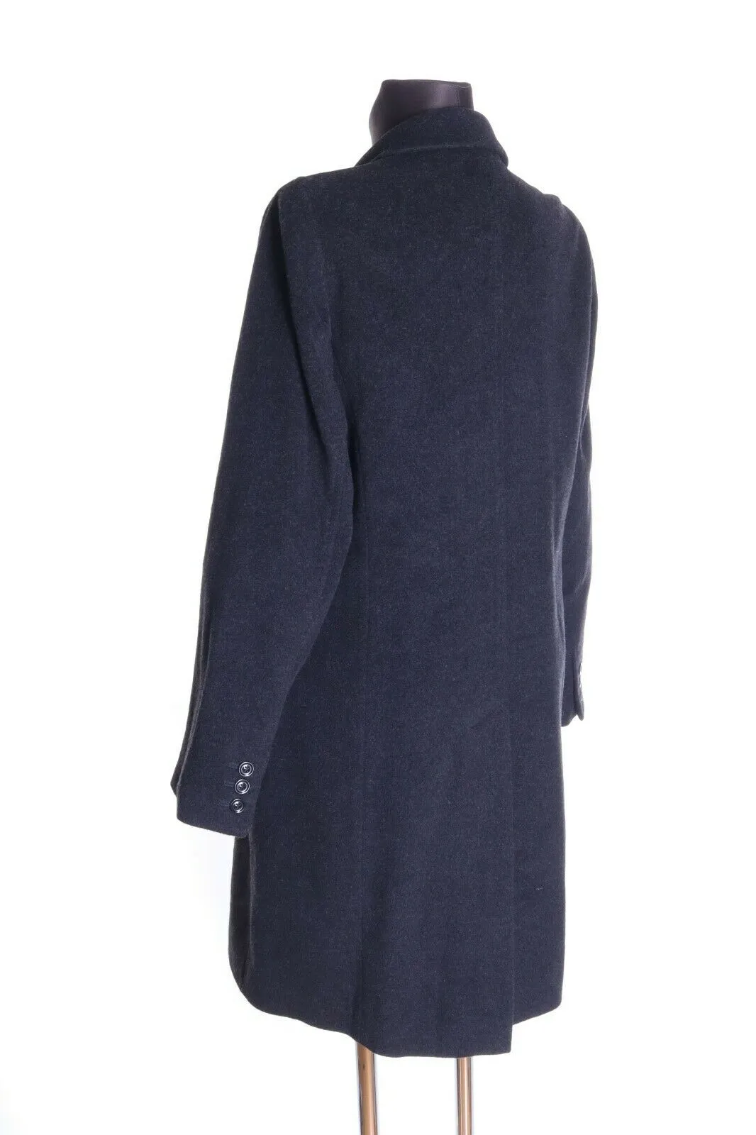 Women's CHRISTIAN BERG STOCKHOLM Black Cashmere Wool Coat Overcoat Size 38