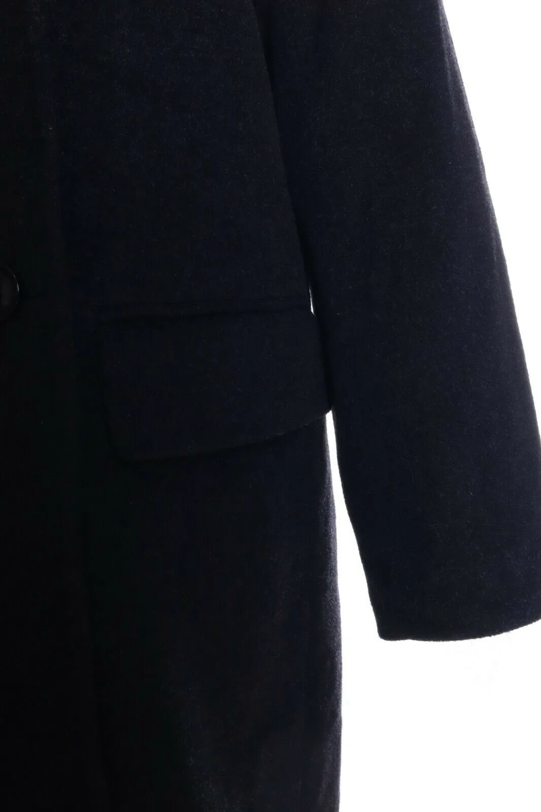 Women's CHRISTIAN BERG STOCKHOLM Black Cashmere Wool Coat Overcoat Size 38
