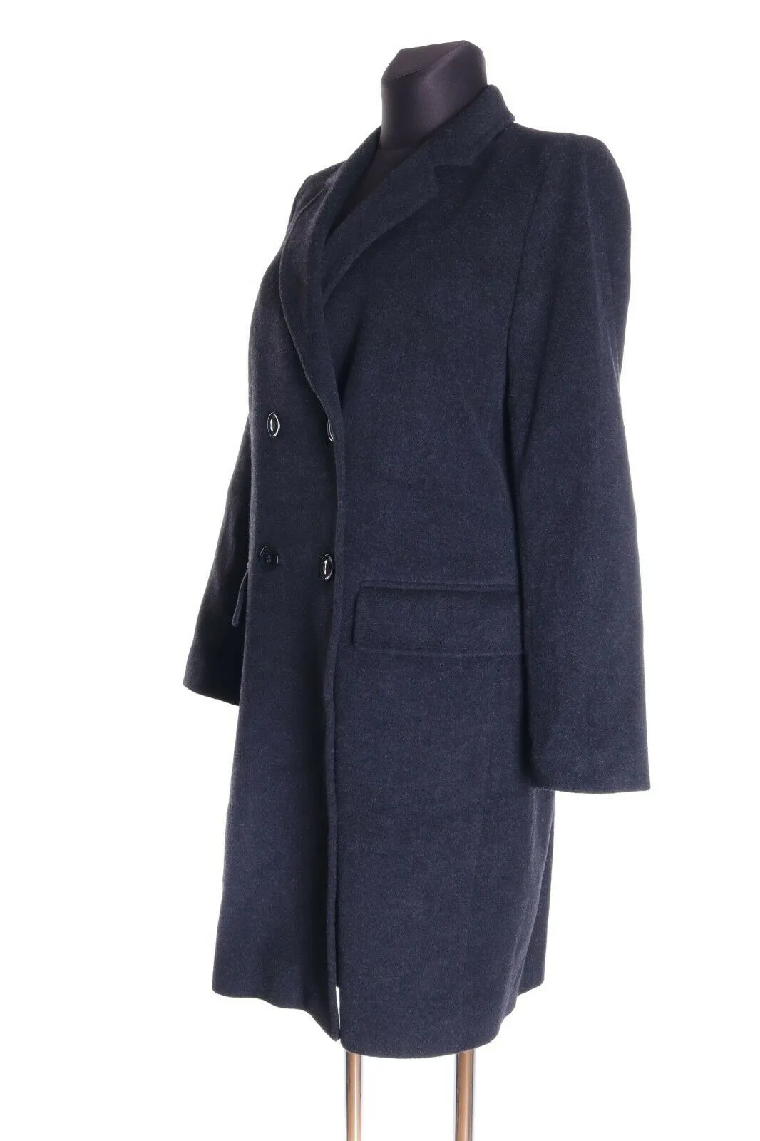 Women's CHRISTIAN BERG STOCKHOLM Black Cashmere Wool Coat Overcoat Size 38
