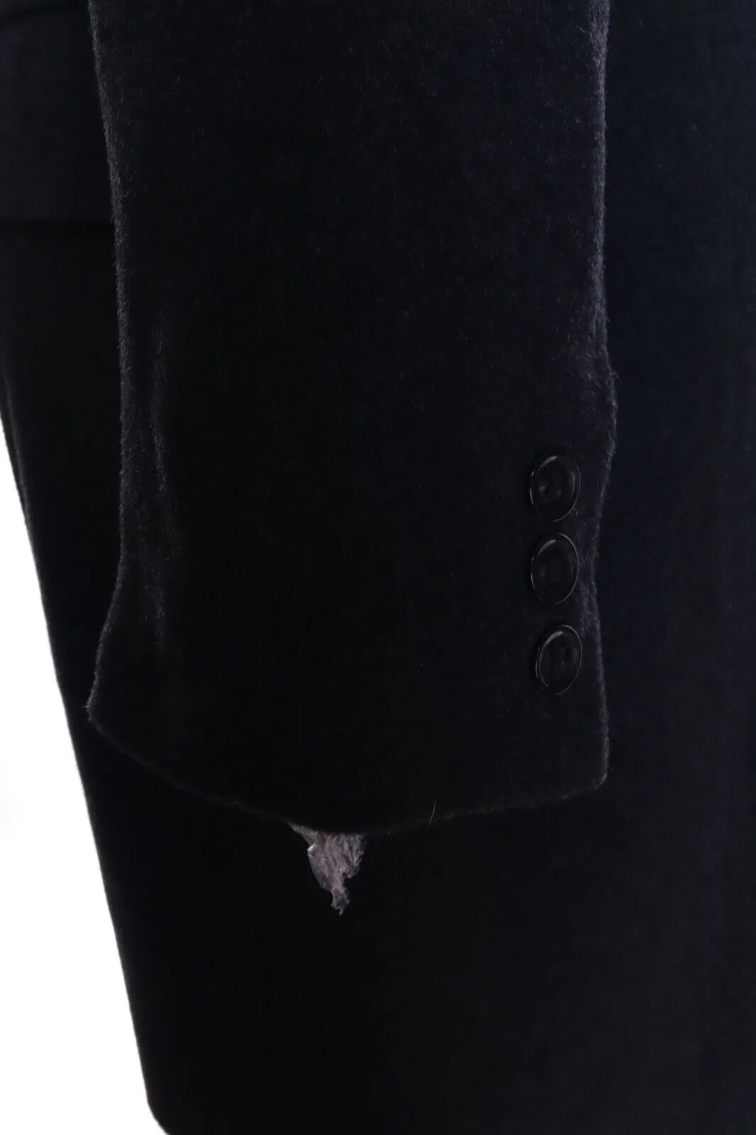Women's CHRISTIAN BERG STOCKHOLM Black Cashmere Wool Coat Overcoat Size 38