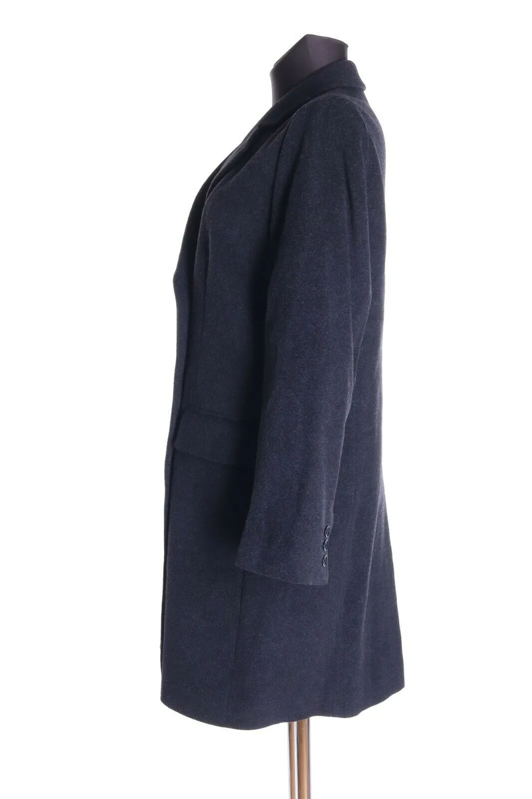 Women's CHRISTIAN BERG STOCKHOLM Black Cashmere Wool Coat Overcoat Size 38